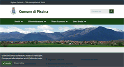 Desktop Screenshot of comune.piscina.to.it